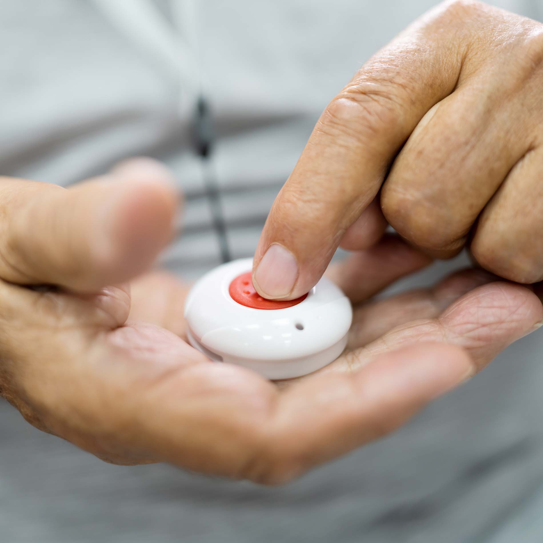 An emergency call button available to Julian Estates residents