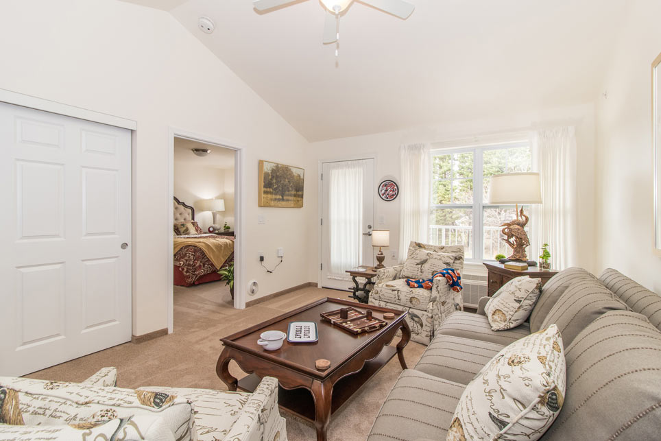 A living room in a Julian Estates apartment